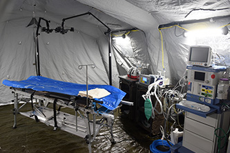 Medical ventilators for the First voluntary mobile hospital